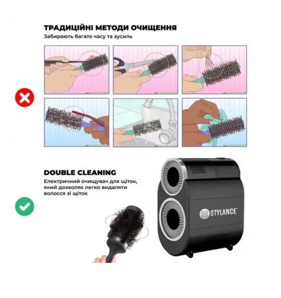 Очищувач щіток та брашингів Stylance Automatic Salon Hair Brush Cleaning Comb Tool (800-001)