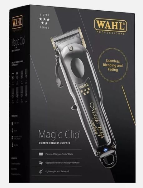 Машинка для стрижки WAHL Black Cordless Magic Clip 3026434